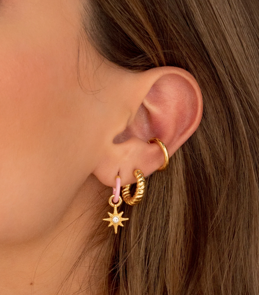 Earcuff Liso Baño Oro XS